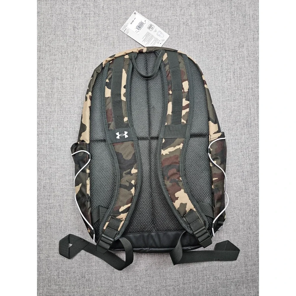 Under Armour Camo Backpack Full Size 26L Bag Water Repellent Fits 15